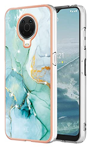 SEAHAI Hülle für Nokia G20 / Nokia G10, Bunte Muster Ultra Dünn Glänzend Weich Silikon TPU Stoßfest Handyhülle Cover Flexibel Handytasche Schutzhülle - Grün