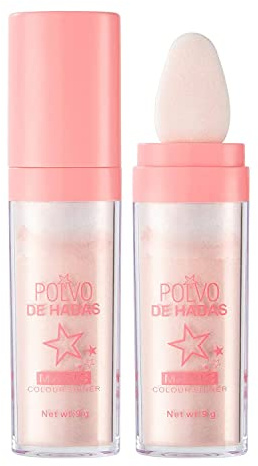 GL-Turelifes Highlighter Puff Fairy Stick, Polvo Suelto Con Brillo, Contorno en Polvo, Shimming Powder para Maquillaje Tiktok (02)