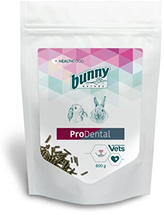 Bunny Nature - ProDental | 800 g | Alleinfuttermittel für Zwergkaninchen | Futteraufnahme bei Zahnprobleme oder Zahnverlust | Enthält ausgewählte Pflanzen und Kräuter