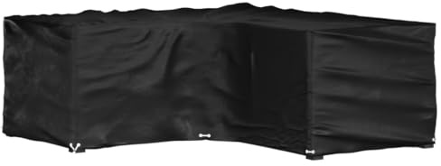 vidaXL L-Shaped Garden Furniture Cover 16 Eyelets 215x215x70 cm