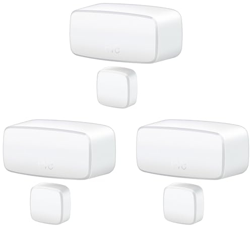 Eve Door & Window (Matter) 3 Pack – Smart Contact Sensor for Doors & Windows, Open/Closed State, Automatic Control of Accessories, Matter Over Thread, Apple Home, Alexa, Google Home, SmartThings