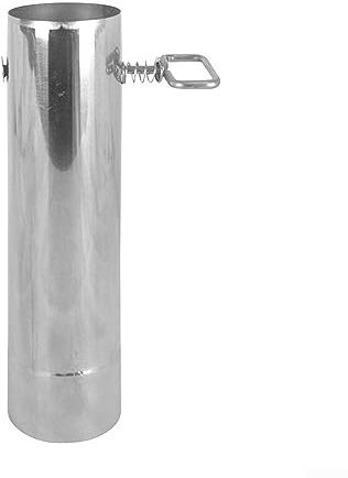 Tubo de chimenea de acero inoxidable de 60 mm para estufa de leña, chimenea, chimenea, tubo de estufa de tipi al aire libre, 22 x 6 x 6 cm