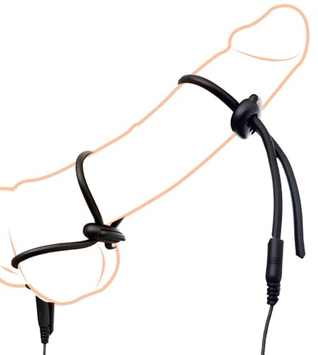 Electroestimulación Anillos para el Pene Estimulantes Juguetes Sexuales | Masturbación SM Sex Toy Accesorios de Descarga Eléctrica
