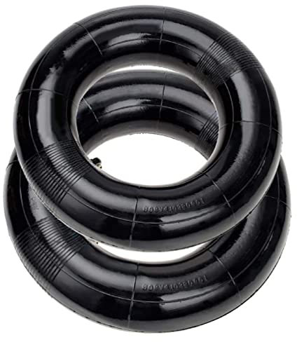 2Pcs Motorrad 4.10/3.5-6 Ersatz Schlauch Mit Geradem Metallschaft Einfache Installation Motorrad Schlauch Reifen Innenschlauch 4.10/3.50-6 '' Motorradreifen