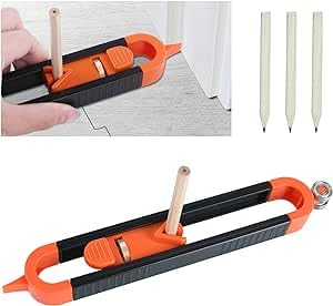 Amacoam Calibro Di Contorno Preciso, Duplicator di Contorni Irregolare Misuratore Contour Duplicator Replicatore di Contorno, Strumento di Profilo Strumenti di Misura, Regalo per Falegname