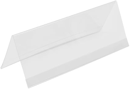 Acrylkarte Halter Klarer 28 * 11cm Zelt Name Zeichen Halter Stand für Meeting, 30pcs A Form Namensschilder Acryl transparente Büro Tisch Zeichen Halter Tag für Tagungen, Konferenzen, Ereignisse, etc.