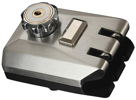 Cerradura de puerta antirrobo con llave, cerradura de puerta resistente, cerradura de un solo cilindro, cerradura de puerta exterior, fácil de instalar