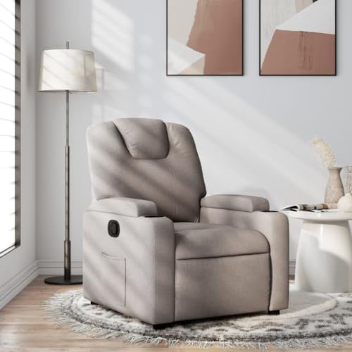 Xichuzi Relaxsessel Taupe Stoff, Relaxsessel, Fernsehsessel, Kinosessel, Gaming Couch - 372373