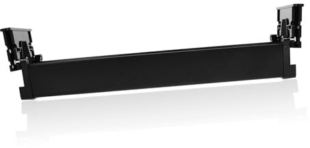 Genérico Bandeja Portacables Debajo del Escritorio Cajas Soporte del Cable Organizador De Cajones Debajo del Escritorio Bandeja De Cables Teclado Pararse Auricular Neto Abdominales Black