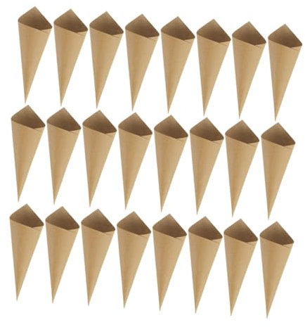 OFFIGAM 60piezas Conos De Confeti De Papel Para Fiestas y Bodas De Conos Para Flores Pequeñas y Dulces Para Decoraciones Retro y Clásicas