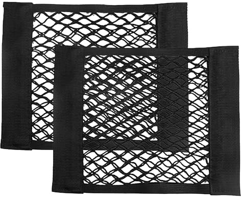 tiyiyok 2Pcs Filet Coffre Voiture, Filet Rangement Voiture, Il est Utilisé pour les Sièges Auto, les Positions du Coffre, le Stockage des Articles Divers
