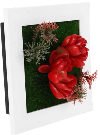 Garneck Cadre De Succulent Tenture Murale Végétale Moderne Cadre Photo Plante Artificielle Étagère Murale Pot Fleurs Petit Espace