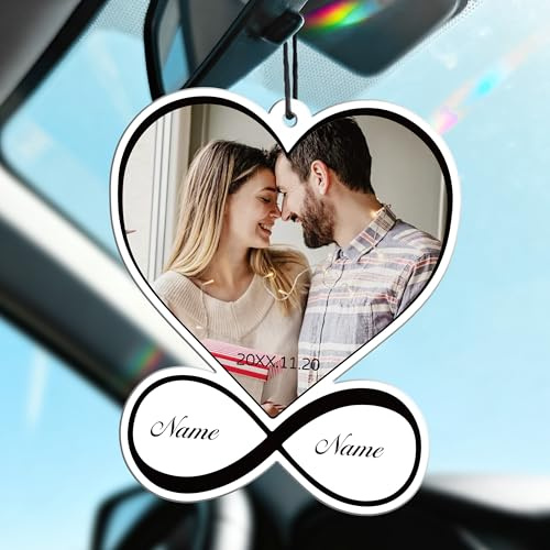 Bemaystar Duftbaum Auto Personalisiert, Auto Duft mit Text und Foto, Duftbaum Personalisiert,Familie,Zuhause,Geschenk
