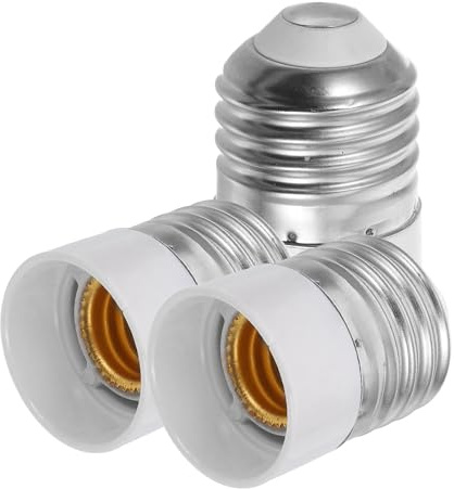 COHEALI Adaptador Portalámparas E27 a E14 3 Unidades Convertidor de Base de Lámpara para Bombillas LED y Halógenas en Iluminación de Interiores