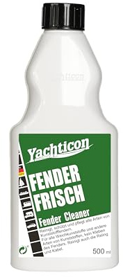Yachticon Fender Frisch 500 ml – Spezialreiniger für Boots- und Yachtfender, Kunststoff- & Gummiflächen – entfernt Schmutz, Streifen & Vergilbungen, wirkt pflegend & farbauffrischend – Made in Germany