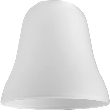 MiniSun | Bell Shaped White Frosted Glass Replacement Shades | Lamp Shades, Home Décor & Improvement Essential | Pack of 3 | 14cm Shade Width