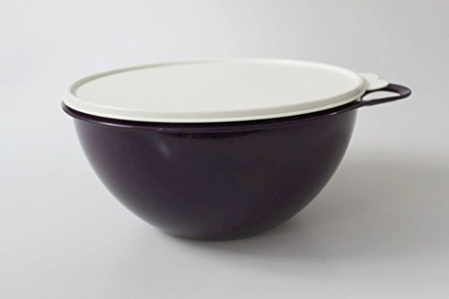 Tupperware Maximilian Rührschüssel 4,5 L dunkellila, Kunststoff, Spritzguss (Injection Molded), Romantisch Modern, Rund, 26,5 cm Durchmesser, 14 cm Höhe, Spülmaschinenfest, 4251020895473