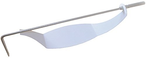MS Beschläge® Kaminbesteck Ofengarnitur Schürhaken aus Edelstahl Halterung Diverse Farben (Weiß)