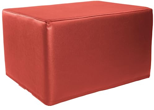 ATC Handels GmbH Stufen-Lagerungskissen mit Kunstlederbezug in 5 Maße: 50x40x30 cm - Bandscheibenhocker, Sitzhocker, Sitzwürfel, Kunstleder, Lendenstütze (rot)