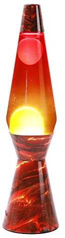I-TOTAL® - Lampada Lava, effetto bolle, lava lamp colorata (Volcano)