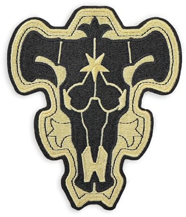 C-ZOFEK Stickerei-Abzeichen, schwarzer Aufnäher, Bekleidungsapplikation, Cosplay-Zubehör, Schwarz