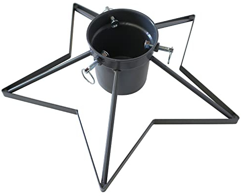 INDA-Exclusiv Metall Weihnachtsbaumständer Christbaumständer Tannenbaumständer Baumständer Stern ca. Ø 34cm