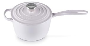 Le Creuset Cacerola distintiva de hierro fundido esmaltado, 1.75 cuartos de galón, chalota