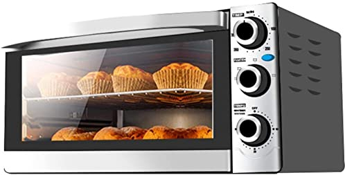 RKYRRKI Oven Solo Forno a microonde in Silver Tact Forno Elettrico Singolo Integrato - Fornello alogeno a convezione Premium in Acciaio Inossidabile Ideale per arrostire, cuocere al Forno Estetico e