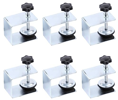 6 Pièces Pince en C en Galvanisé, Serre-Joints C Réglables, Support de Fixation en C pour Travail Bois Bricolage, Soudage, Facile à Installer
