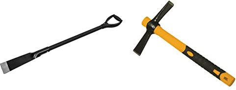 Roughneck The MUTT PRO ROU64397 Multi- Purpose Demolition Scraper - Steel 100mm/4 & ROU4012 Micro Cutter Mattock 14oz/400g