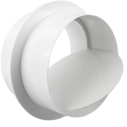 EpheyFIF Clapet anti-retour de tuyau rond en PVC, pour salle de bain, cuisine, extracteur d'air (120 mm)