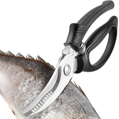 Geflügelschere aus Edelstahl, robuste Fleischschere für Geflügel | Professionelle Knochenschere, robustes Grillschneidegerät für Zuhause und Restaurant