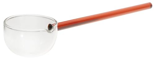 Hoement Cuillère Transparent Résistante Chaleur Pour Dessert Et Cuillère à Glace Longue Poignée Pour Thé Cocktails