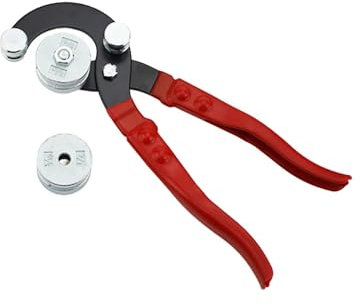 LeTkingok Professionelle Rohrbiegezange, Biegt Bremsleitungen aus Messing, Kupfer, Stahl und Aluminium mit den Durchmessern 1/4 Zoll, 3/16 Zoll, 3/8 Zoll, 5/16 Zoll