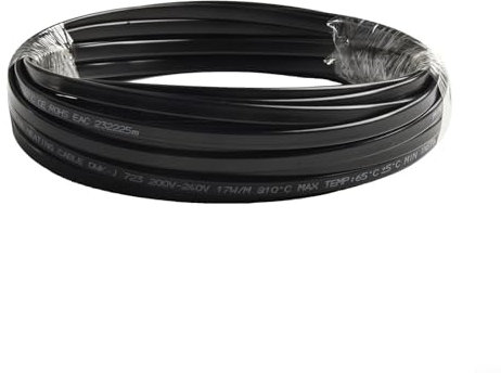 Gettimore Self-Regulating Heating Cable 220V Anti-Freeze Pipe for PROTECTION System for Roof Gutters Water Pipes(10M)