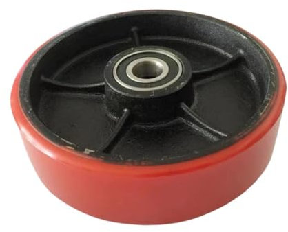 Ruote girevoli per carrelli elevatori, accessori per carrelli elevatori manuali, ruote in PU/nylon resistenti all'usura, ruote girevoli per carrelli,