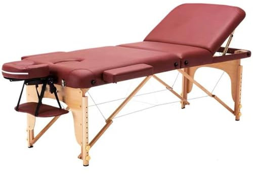 Tragbare professionelle Massageliege aus Holz mit anpassbarem hydraulischem Klapp-Massagebett