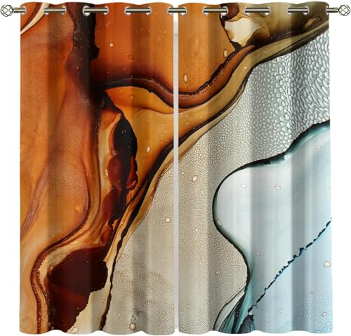 Pencil Pleat Blackout Curtains Colorful Abstract Texture 150X166 Cm (W + H) Indoor Blackout Curtain, 3D Thermo-Insulating Window Curtains Polyester Material Bedroom Drapes Blackout Curtains-67264969