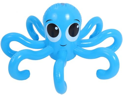 Vaguelly Inflatable Octopus Water Toy Lawn Sprinkler for Boys and Girls Summer Outdoor Play Sprinkler Water Spraying Toy Cartoon