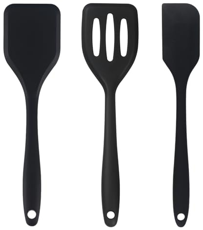 3 mini spatole in silicone, piccole spatole facili da pulire per friggere e cucinare per friggere uova di pesce, pancake