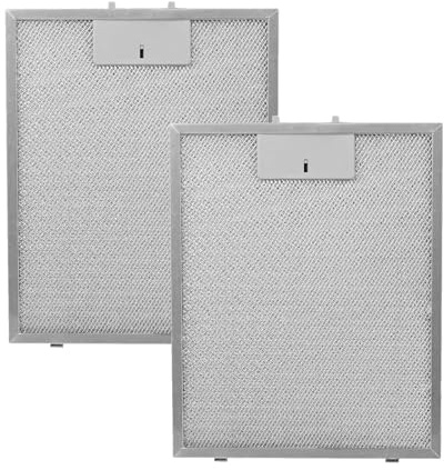 2 universella ersättningsfilter för köksfläkt, fettfilter för köksfläkt (298 x 239 x 9 mm)