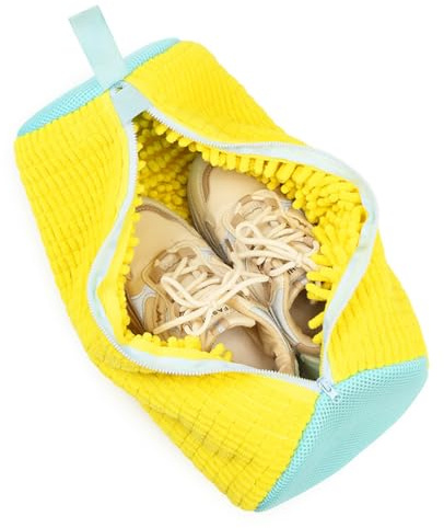 Bolsas para Lavar Zapatillas en Lavadora, Bolsa de Lavandería con Cremallera, Funda para Lavar Zapatos en Lavadora para Todo Tipo de Calzado