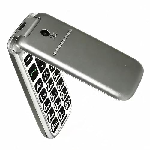 artfone G3 4G Telephone Portable Senior Débloqué丨Téléphone Portable à Clapet avec Grandes Touches丨Bouton SOS丨écran de 2.4 丨Station de Charge丨Fonction de Rappel de l'heure丨FM丨Bluetooth丨USB-C - Gris