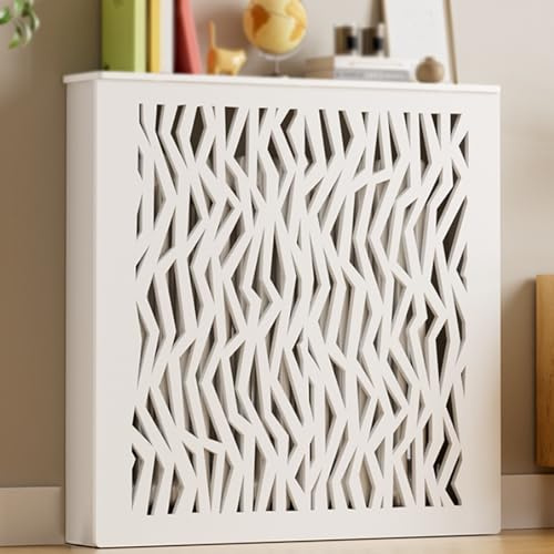Moderne Heizkörperverkleidung für Zuhause, Heizung Verkleidung aus Holz für Heizkörper, Dekorativer Lagerschrank, für Wohnzimmer, Schlafzimmer, Flur, Büro(90x90x15cm/35x35x5.9in)