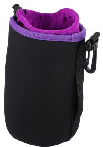 JEWEDECO Kameraobjektivtasche aus Neopren mit Schutz gegen Feuchtigkeit und Sicherem Transport für DSLR Objektive Inklusive Gürtelöse und Drehclip