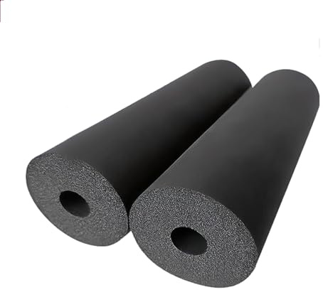 Pipe Insulation Lagging, Thick Wall 9/15/20mm Antifreeze Pipe Insulation Cover, Fire Retardant for Hot Cold Pipes HVAC, Plumbing Use (Black)(ID43.0mmxT20mmx1.8m)