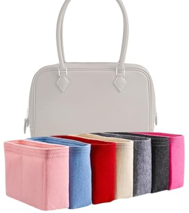 Xoppia Taschen-Organizer, kompatibel mit Hermes Plume Mini-Tasche, Filzeinsatz für Damen, Tragetasche, Handtasche (Schwarz, Stil A: Belichtung)