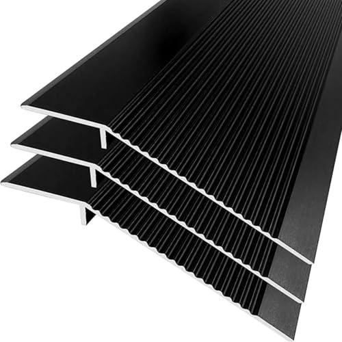 GOUZIBHD anpassningsprofil, övergångslist av aluminium, golvövergångsremsor, övergångsprofil, utjämningsprofil för dörrrampplattor, laminatbrädor (färg: 3 st)