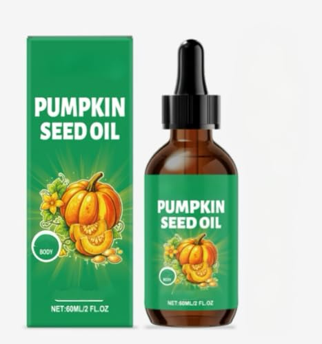 Olio di semi di zucca | Supporto per la crescita dei capelli, pelle e capelli secchi | Per donne e uomini,1Pcs