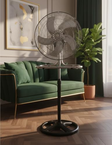 Italia Magazzini Ventilatore 3 in 1 Multifunzione – a Parete, a Piantana e da Tavolo – 60W – 3 Velocità – Oscillazione 90° – Regolazione 30° – Super Silenzioso con Base Stabile e Griglia di Sicurezza